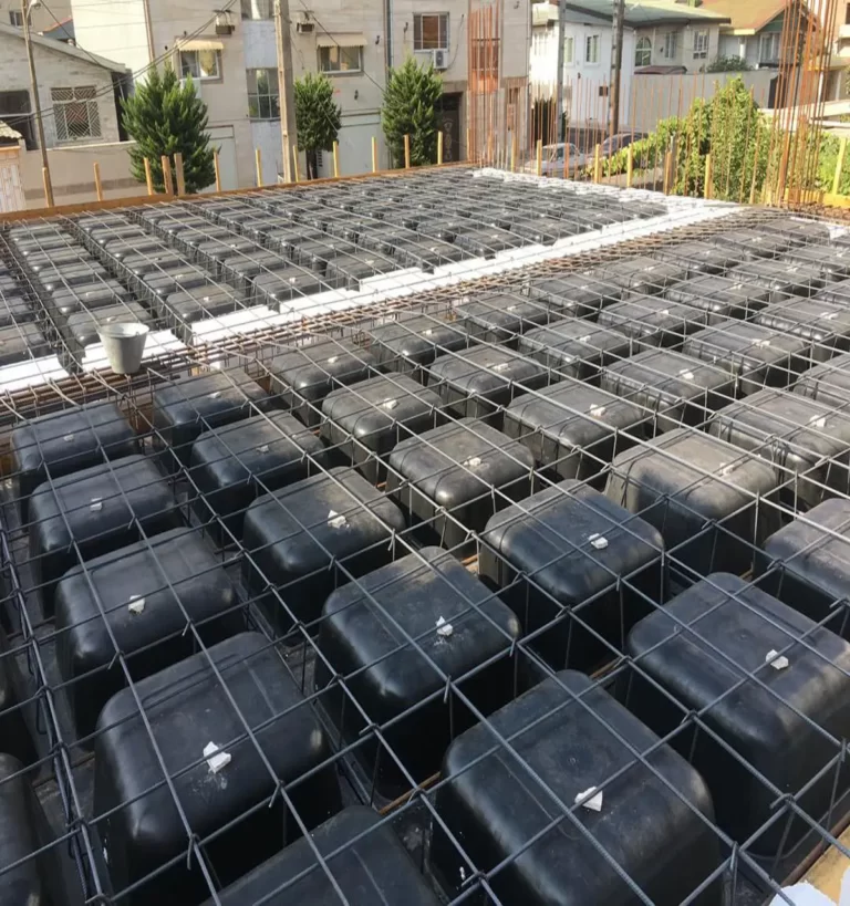 Cobiax concrete structures