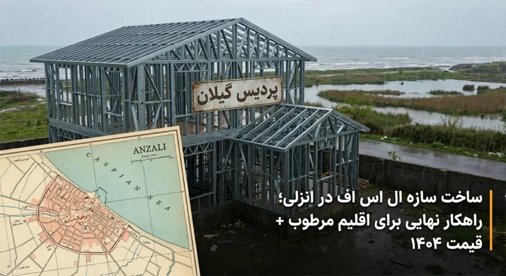 بهترین گزینه برای اقلیم مرطوب: ساخت سازه ال اس اف انزلی با ضمانت ضد زنگ 🌧️. تحویل ۶۰ روزه ویلا + بررسی فنی صدای باران و لرزش کف. برای مشاهده قیمت‌های ۱۴۰۴ کلیک کنید.