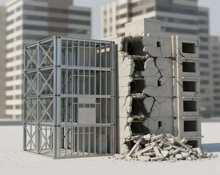 مقاومت سازه LSF در برابر زلزله| چرا وزن کم ایمن‌تر است؟